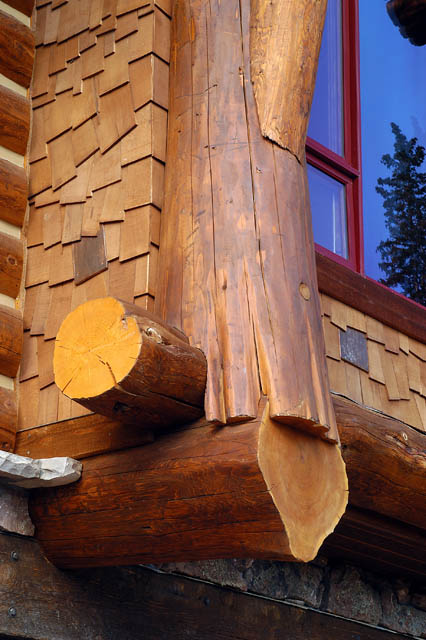 Logs hand scribed to fit together is a perfect example of handcrafting