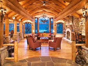 Interior Log Home And Timber Frame Photos