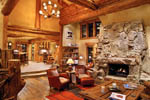 Hybrid Log House Fireplace